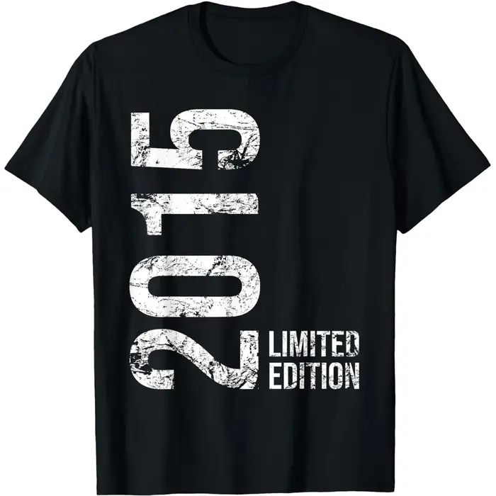 11e anniversaire 11 ans fille garçon 2015 t-shirts hommes pur coton Humor Streetwear t-shirt à manches courtes unisexe vêtements amples