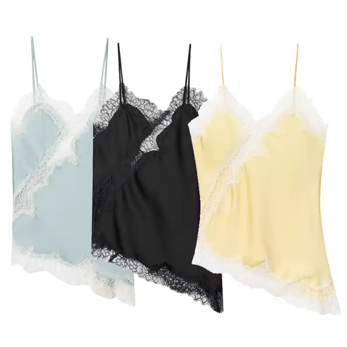 HXAO 2025 – Nouveau débardeur asymétrique sexy pour femme – Noir