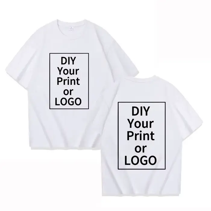 Nouveau t-shirt personnalisé concevoir votre propre texte de Photo traitement d'image professionnel à manches courtes hommes femmes t-shirts personnalisés cadeaux