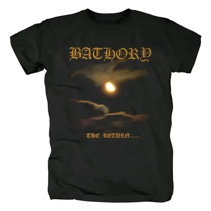 Bathory – T-shirt en coton noir pour hommes et femmes, 100% coton, de qualité, Hip-Hop, décontracté, Street Rock, Harajuku, classique, à manches courtes