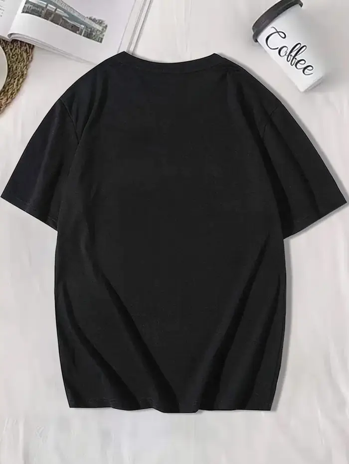 T-shirt imprimé Nwo pour hommes, T-shirt décontracté à manches courtes et col ras du cou, vêtements d'été pour hommes pour l'extérieur