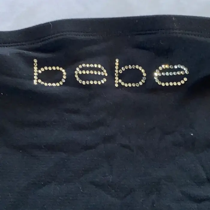 Y2k strass Bebe lettre impression T-shirt femmes bébé T-shirt Vintage été Punk décontracté haut cour