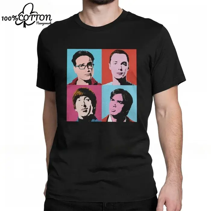 T-shirt manches courtes homme, cool, The Big Bang Theory Leonard Sheldon