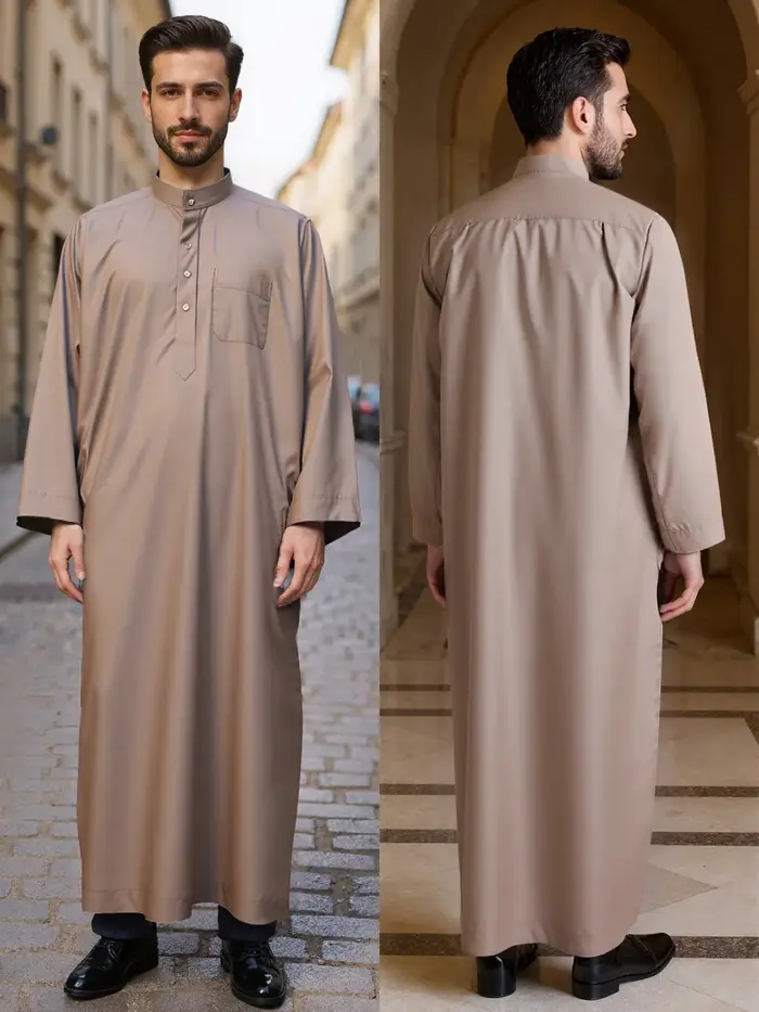 Robe longue pour homme en polyester
