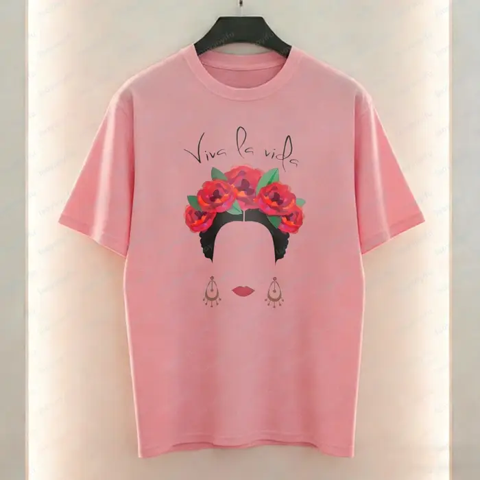 T-shirt Frida Kahlo Viva La Vida pour femme