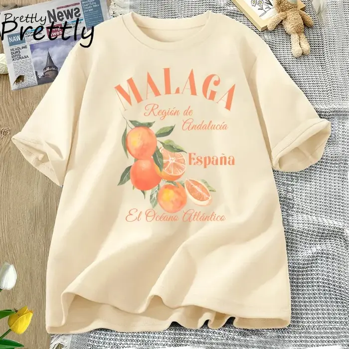 Espagne Malaga T-shirt Orange fruits