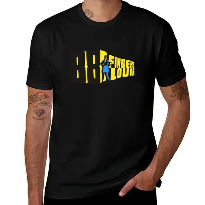 T-shirt avec logo 88 Fingers Louie, décontracté, tendance, Streetwear