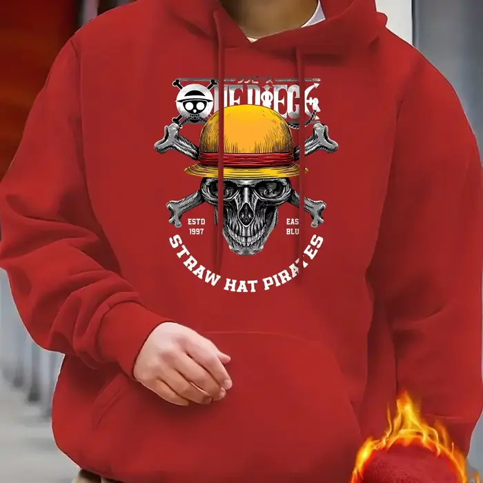 Sweat-shirt à capuche pour homme - Pull décontracté noir avec poche avant