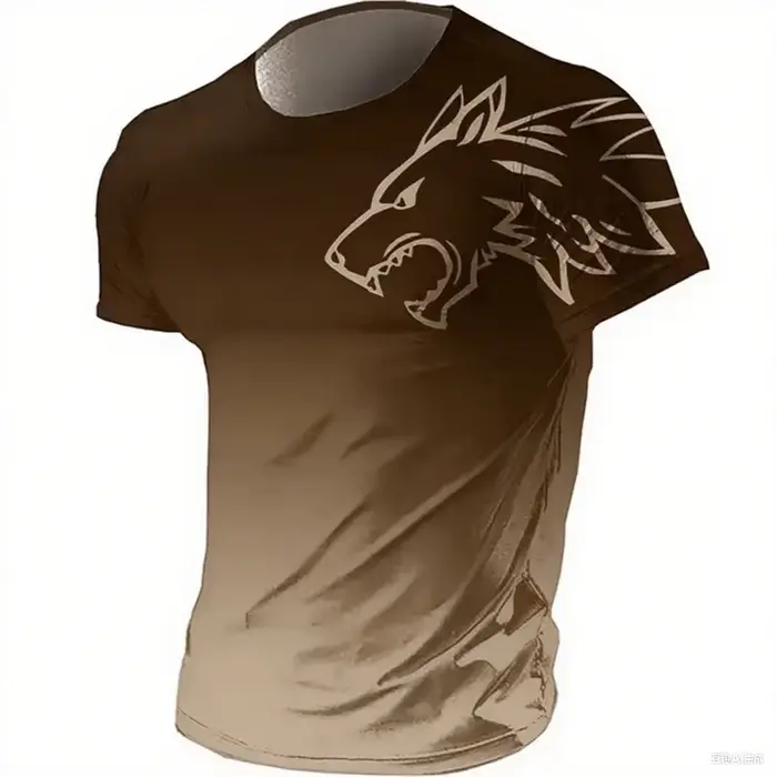 T-shirts pour hommes, vêtements de sport fitness été 2024, t-shirt vintage homme imprimé 3D à séchag