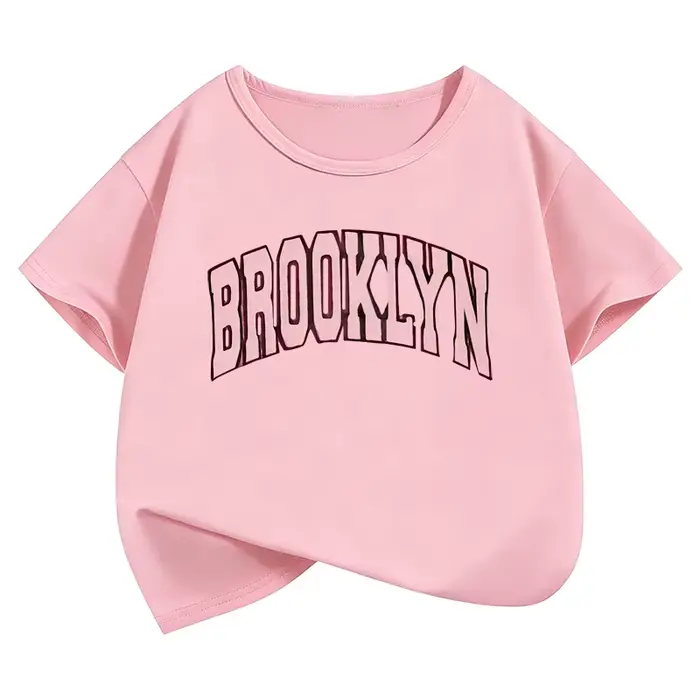 T-shirts à la mode imprimés avec des lettres Brooklyn