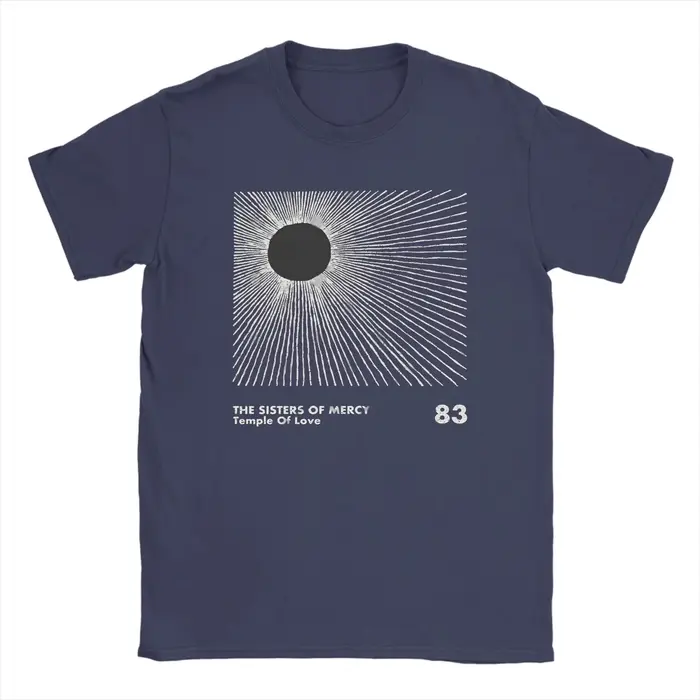 T-shirt d'été 2026 The Sisters of Mercy Band Hipster en coton pour homme – Design esthétique