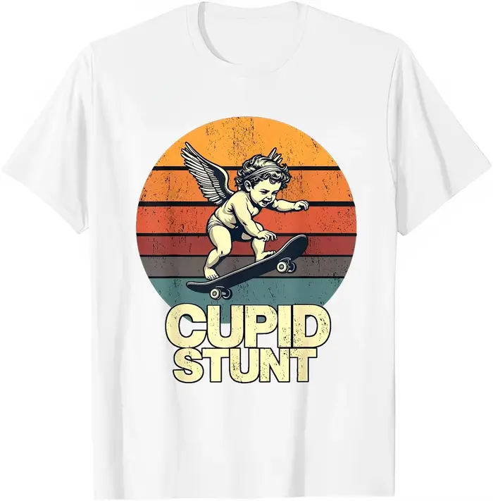 Le dernier T-shirt en pur coton pour hommes de Cupidon en 2025 est confortable de haute qualité. Il 