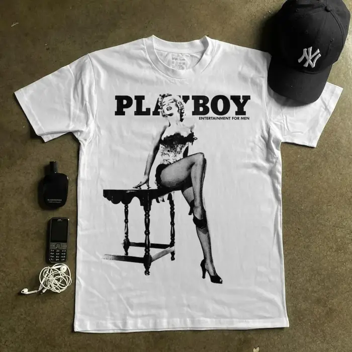 PLAYBOY 1953 T-shirt graphique vintage pour homme, nouvelle collection été 2026, tee-shirt décontrac