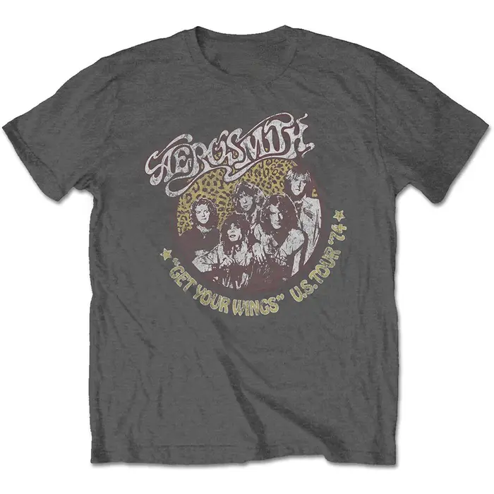 T-Shirt Vintage avec Logo du groupe Aerosmith