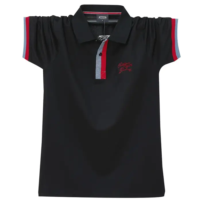 Polo décontracté à manches courtes pour hommes