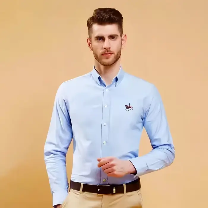 Chemise Oxford 100% coton pour hommes