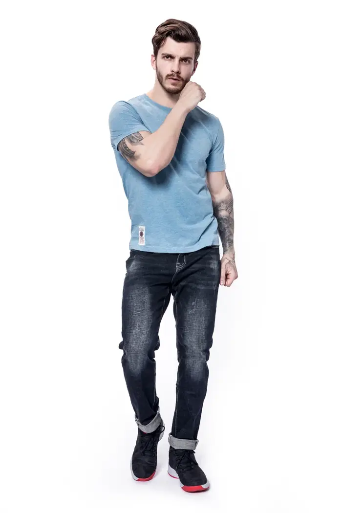 T-shirt homme coton couleur unie