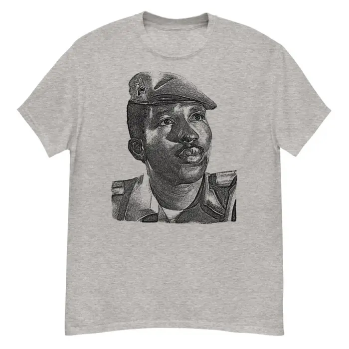 Thomas Sankara Silhouette socialiste Anti-impéricialiste pan-africain T-Shirt été respirant Camisetas nostalgie