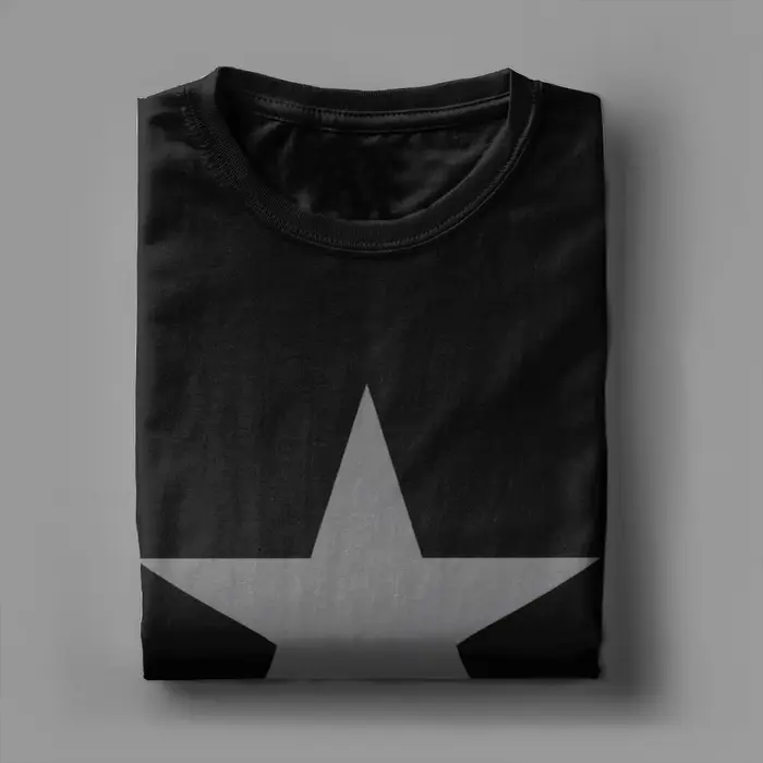 Hommes d-david b-bowed Blackstar t-shirt pur coton vêtements fou à manches courtes col rond