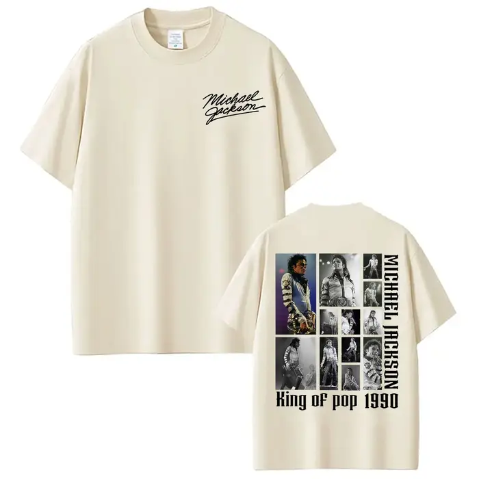 T-shirts d'album MJ King of Pop Michael Jackson pour hommes et femmes