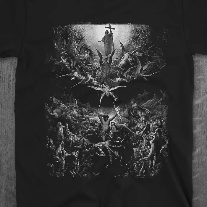 Meilleure vente mode nouveau T-Shirt Triumph chrétien | Gustave Doré T-shirt d'art religieux | A