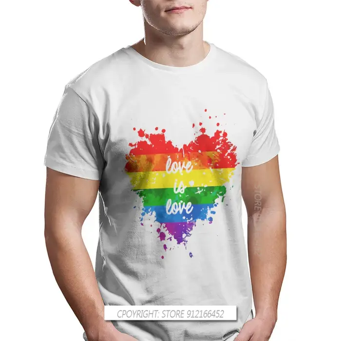 T-shirt hipster Love Is Love Coussins pour hommes
