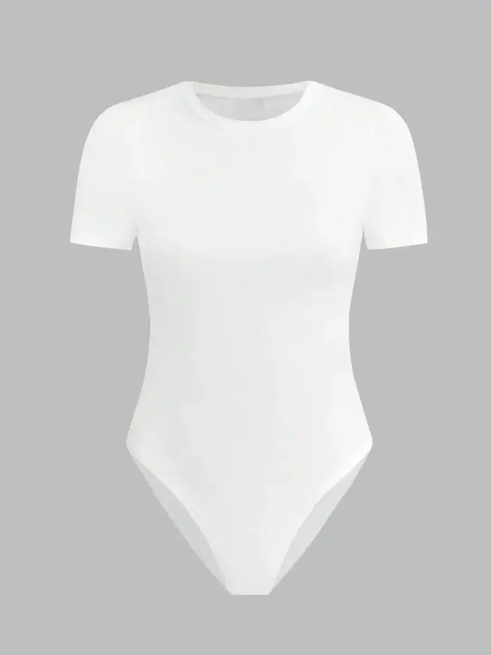 Body basique à manches courtes pour femmes