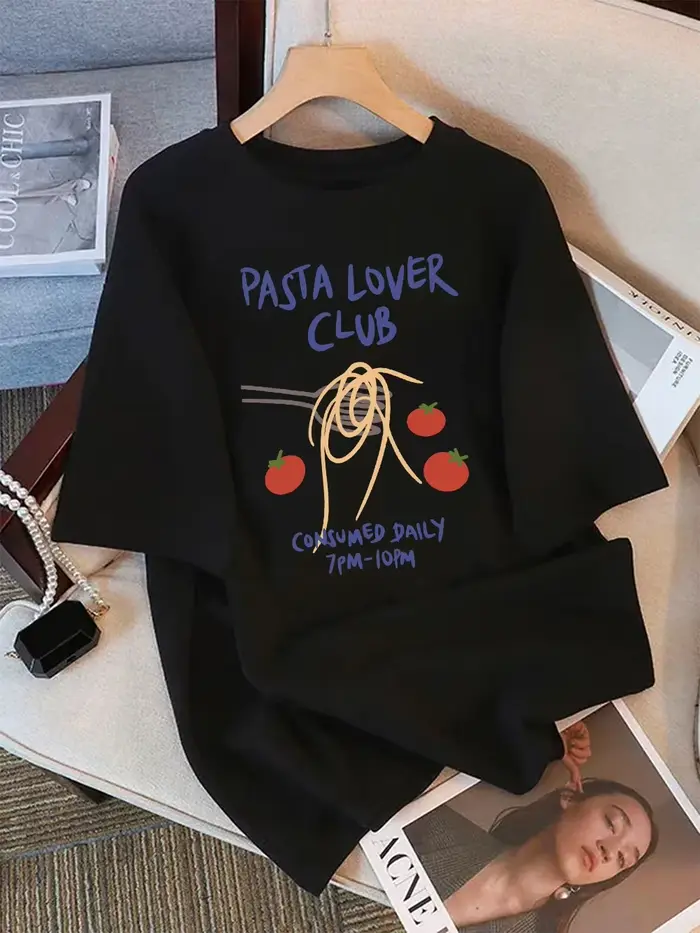 T-shirt Club des Amateurs de Pâtes pour Femme