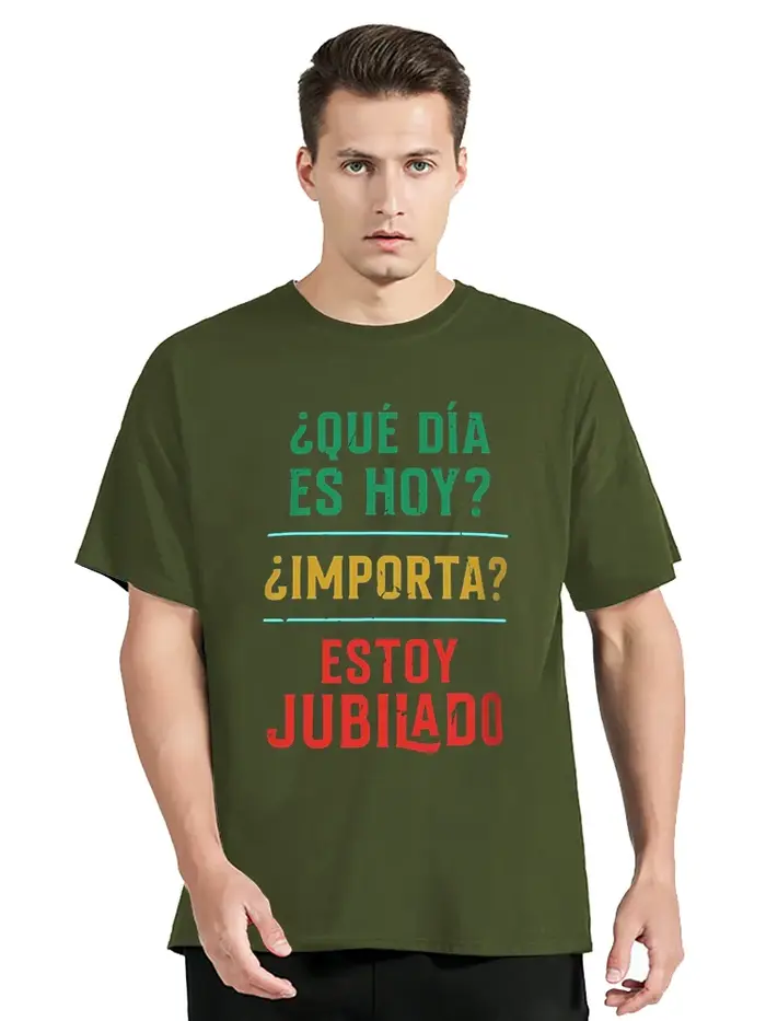 Je retraite T-shirt Vintage drôle texte espagnol retraite papa grand-père cadeau T-shirt hauts décon
