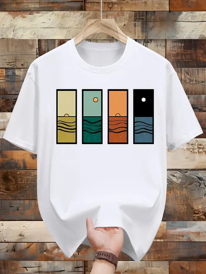 T-shirt surdimensionné pour homme 100% coton - Respirant