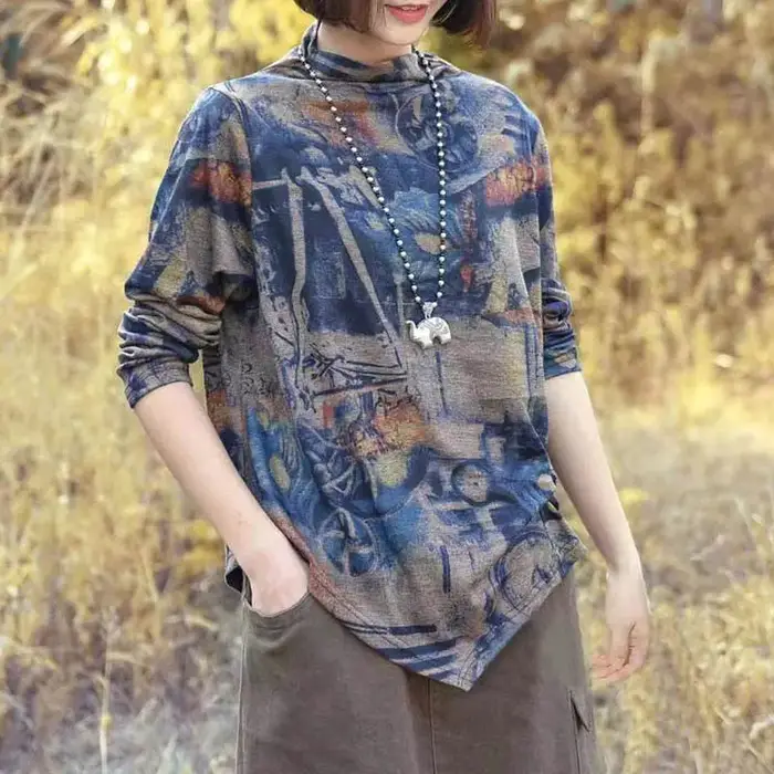 T-shirt imprimé floral pour femmes