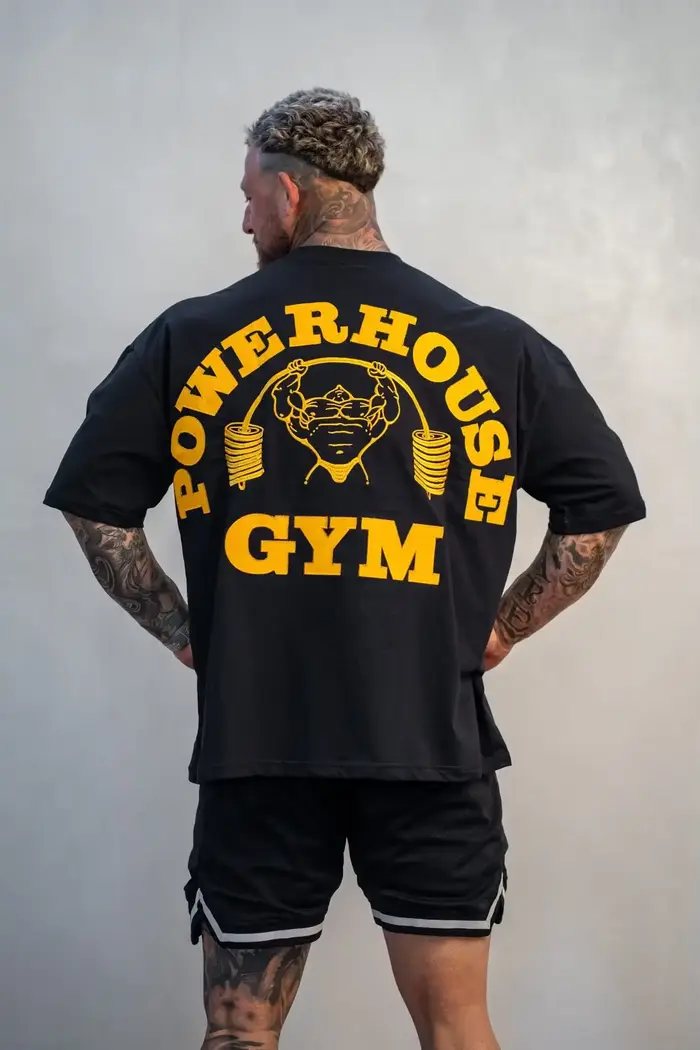T-shirt de fitness pour homme GYM - Respirant et absorbant la transpiration. Fabriqué en pur coton