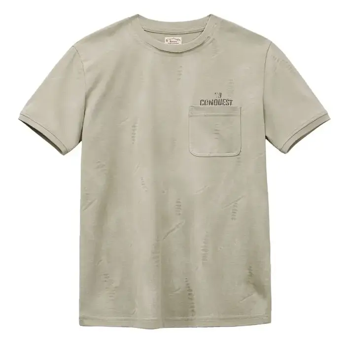 T-shirt de travail pour homme Maden, col rond, manches courtes, imprimé lettres, poche carrée, décon
