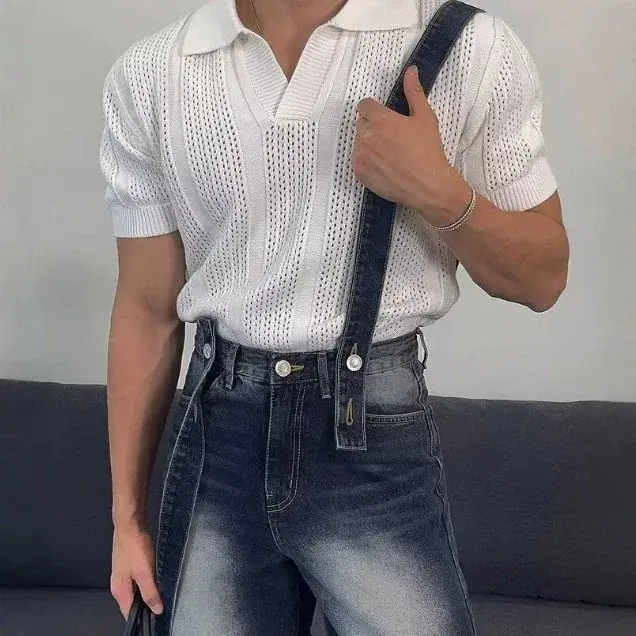 Polo pour homme, manches courtes