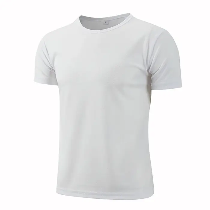 Séchage rapide col rond Sport T-shirt maillots de gymnastique Fitness chemise formateur course
