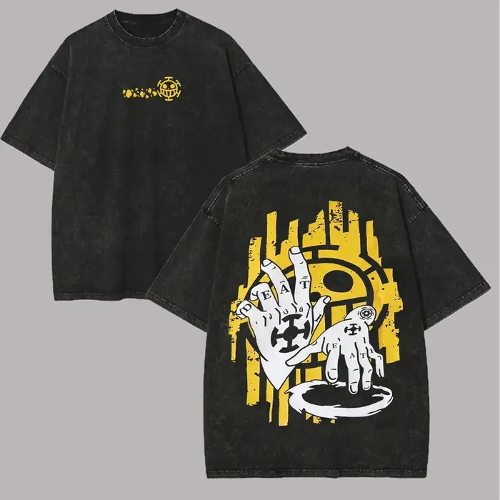 T-shirt graphique unisexe vintage en coton délavé à manches courtes pour homme et femme