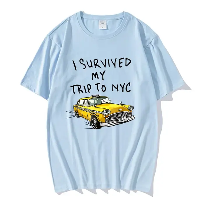 T-shirt en coton doux avec image de dessin animé de voiture drôle
