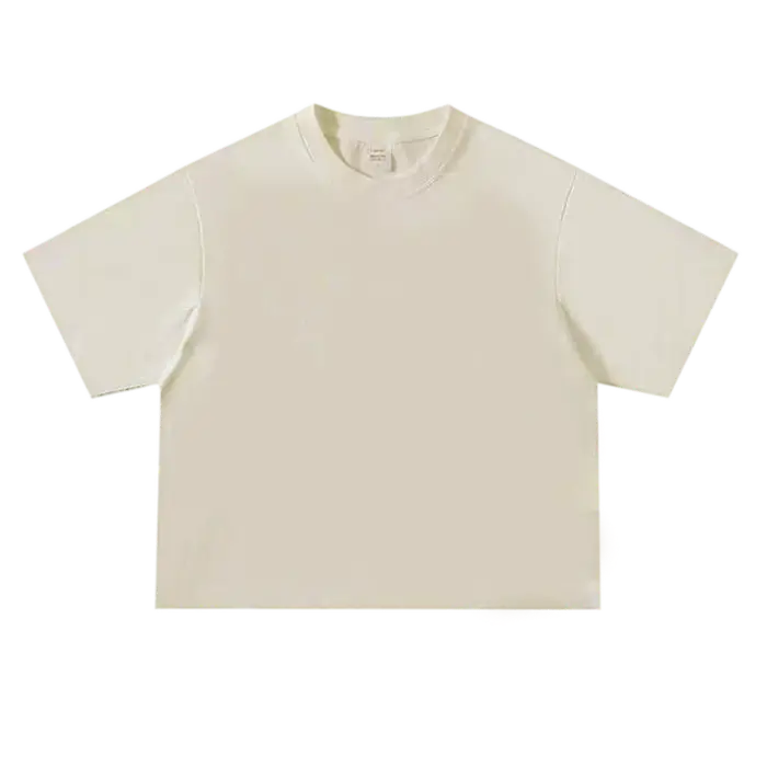 T-shirts de course à manches courtes à col rond et coupe ample pour hommes, 240 GSM, 100 % coton, T-