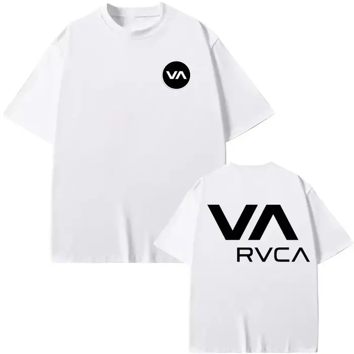 T-shirt RVCA noir en coton pour l'été