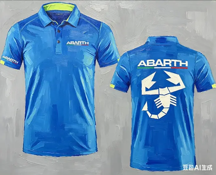Polo de golf à manches courtes à séchage rapide Abarth Scorpion