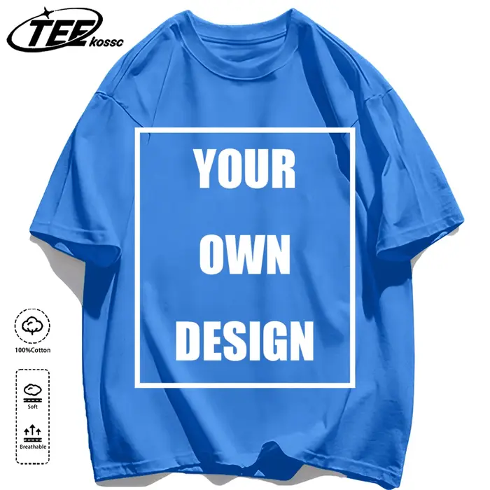 T-shirt personnalisé pour homme, 100% coton, 21 couleurs, créez votre design, logo, texte, pour homm