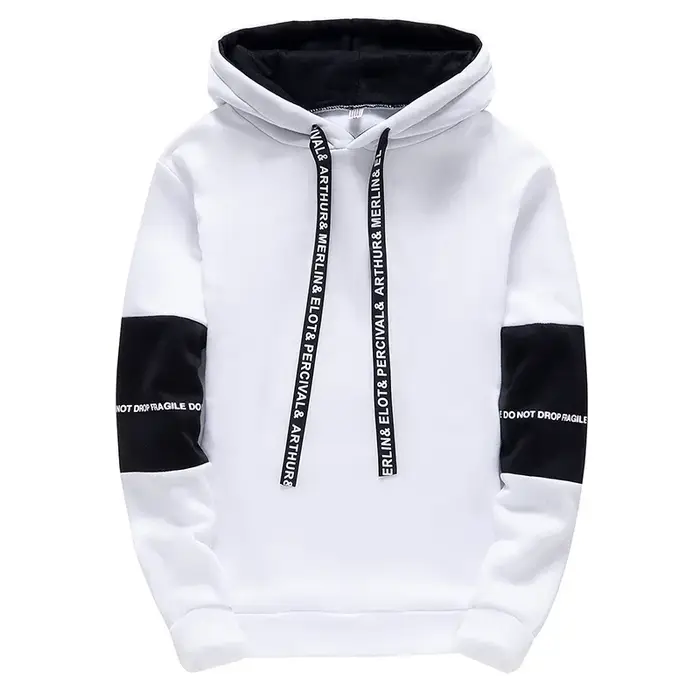 Sweat à capuche pour hommes à manches longues impression décontractée avec lettre sweats nouveau pri