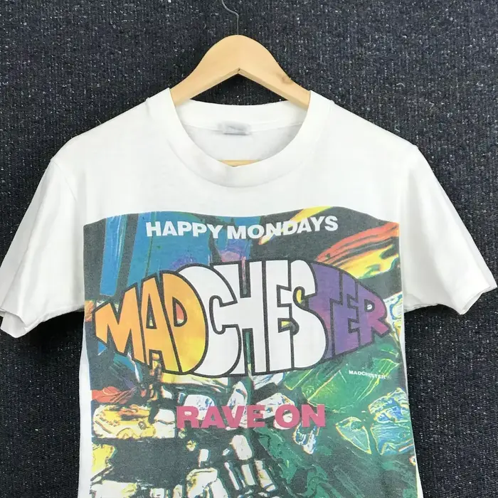 T-shirt Vintage, Happy Monay's Madchester Rave sur Album EP