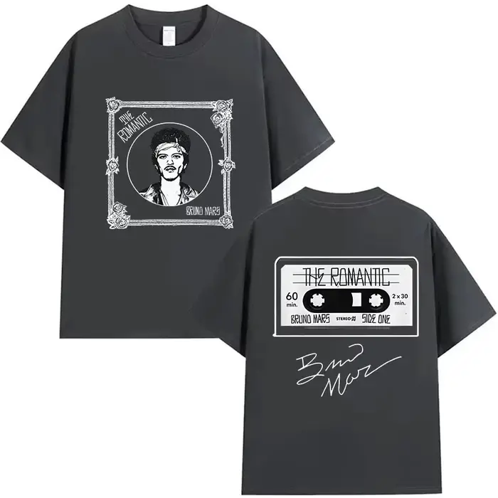 Bruno Mars The Romantic Tour 2026 T-shirt pour homme