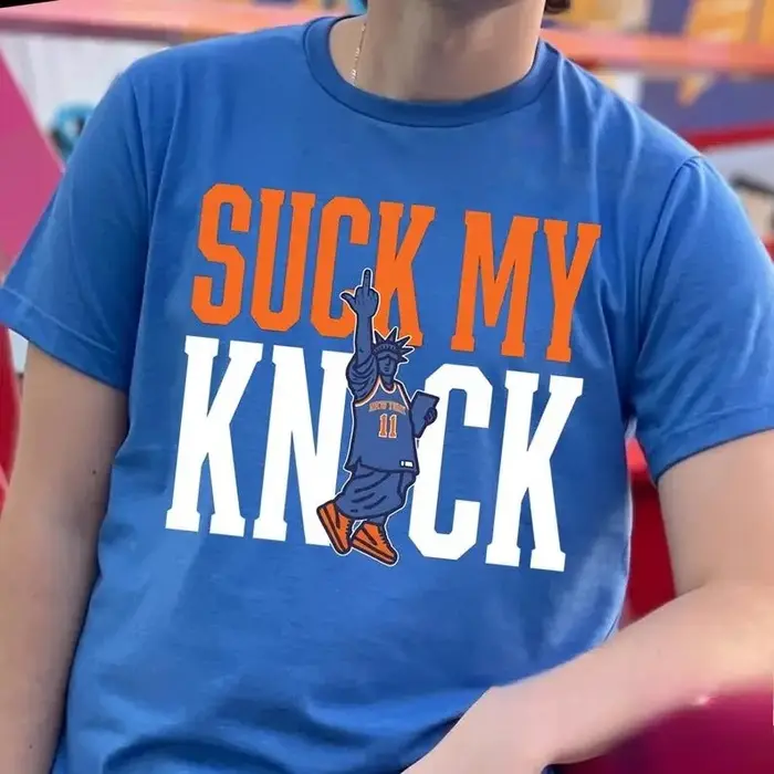 T-shirt unisexe Suck My Knick Creativity Jersey 2026 Nouveau 100% coton T-shirt Knicks tendance pour