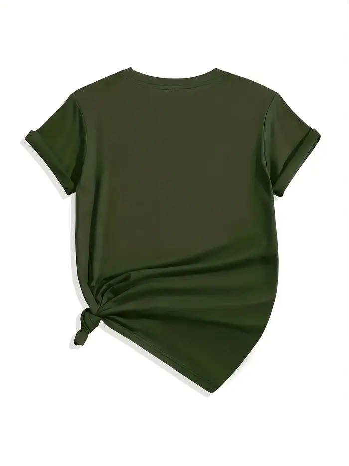 T-shirt pour femme Faith Over Fear - Motif minimaliste de feuille