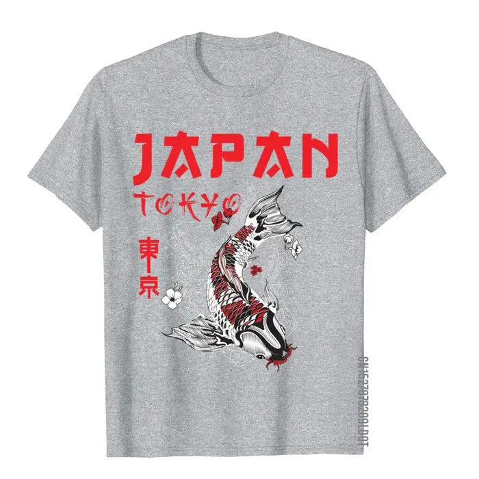 Japonais Fuji Dragon Yakuza Tokyo Koi poisson personnalisé hauts t-shirt pour hommes coton t-shirts coupe ajustée marque