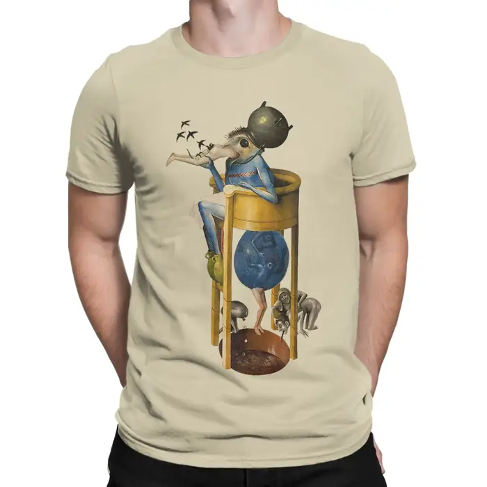 Hommes Hieronymus-Bosch le jardin des délices terrestres diable t-shirts 100% coton vêtements Hipster à manches courtes T-Shirt