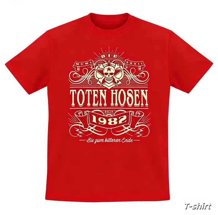 T-shirt décontracté Alte Schule _ Die Toten Hosen pour hommes et femmes