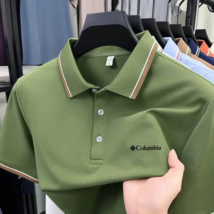 Polo haut de gamme avec broderie de lettres